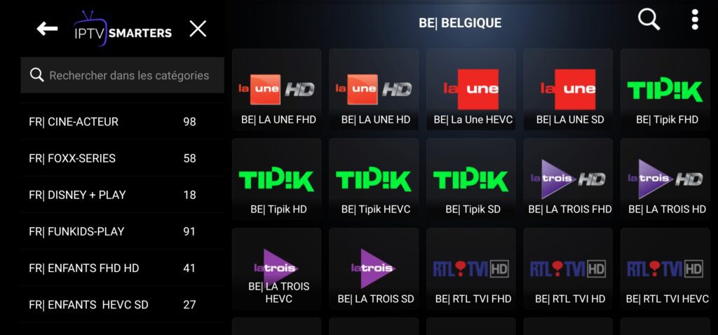 Foxx IPTV Premium Channels